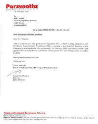 Intimation Regarding Board Meeting 12.02.2022